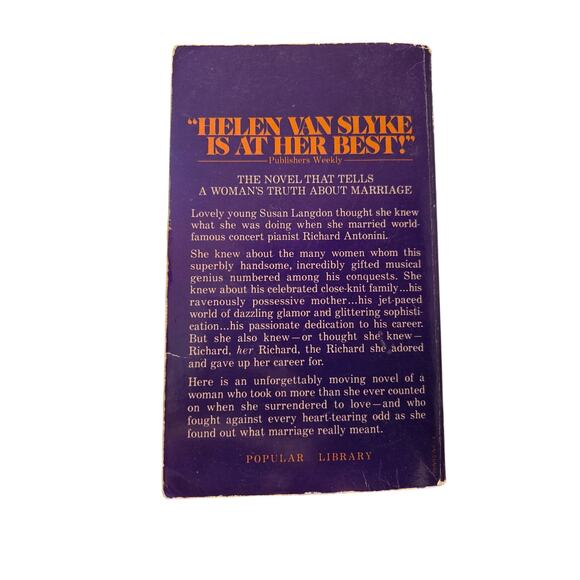 Helen Van Slyke ALWAYS IS NOT FOREVER Women's Fiction Vtg Popular 0445042710 - Picture 7 of 7